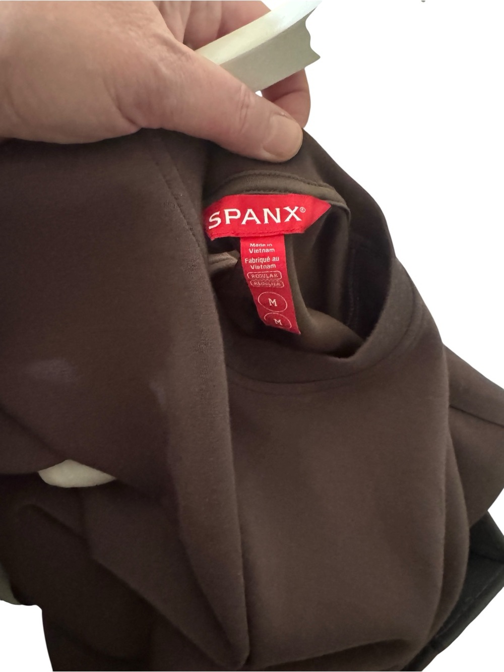 SPANX AirEssentials Colorblock Jumpsuit - Dark Cacao Stripe - Picture 10 of 11